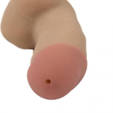 Фаллоимитатор с функцией семяизвержения Squirtz CyberSkin 6.5" Squirting Dildo - 16,5 см.