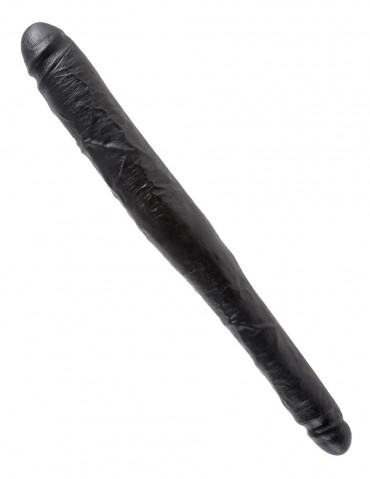 Чёрный двусторонний дилдо 16" Tapered Double Dildo - 40,6 см.