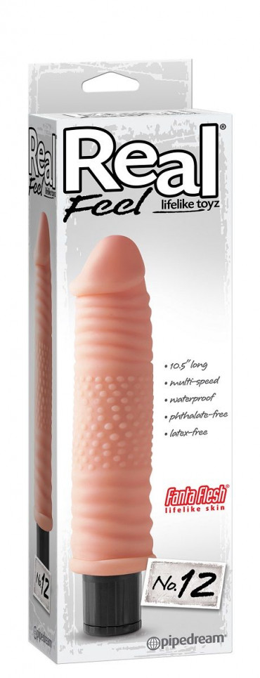 Реалистичный вибромассажер Real Feel Lifelike Toyz №12 - 26,7 см.