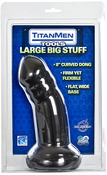 Черный анальный фаллос Big Stuff Large