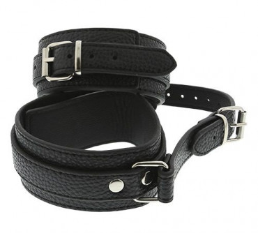 Черные оковы Ankle Cuffs With Connection Strap
