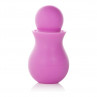 Розовый вибромассажер с замораживающейся насадкой Foreplay Ice Chill Massagers