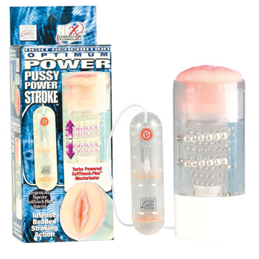 Мастурбатор-вагина с поступательным движением Deluxe Optimum Power Pussy Power Stroker
