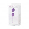 Фиолетовые вагинальные шарики Delight Pussy Lichee Silicone