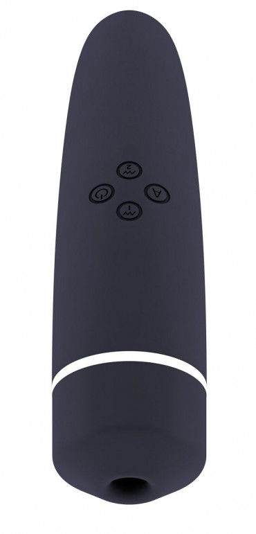 Чёрный вакуумный клиторальный вибромассажер Personal vibrator Hiky