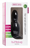 Чёрная анальная пробка Buttplug Big - 13,3 см.