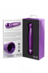 Алюминиевый вибратор Purple Medium - 16 см.