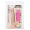 Реалистичный вибромассажёр с присоской и выносным пультом G-Girl Style 6Inch Vibrating Dong - 15,2 см.