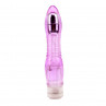 Фиолетовый вибратор Glitters Dual Probe - 21 см.