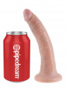 Телесный фаллоимитатор с присоской 7" Cock - 17,8 см.