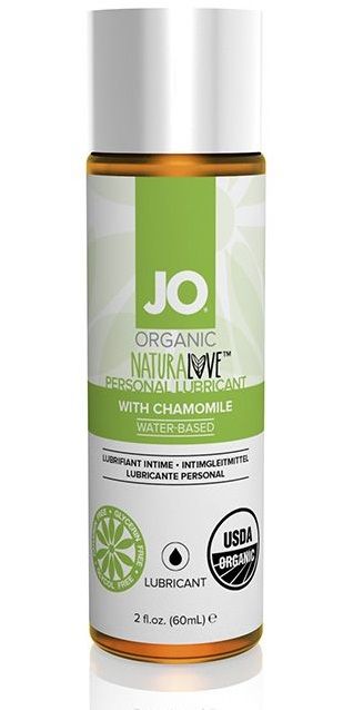 Лубрикант на водной основе с экстрактом ромашки JO Naturalove Original - 60 мл.