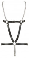 Черная кожаная упряжь Leather Harness, черный