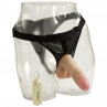 Страпон с вибрацией Vac-U-Lock Set Vibro 6" Realistic Cock - 17,3 см.