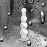 Прозрачный стеклянный анальный стимулятор Crystal - Ripples