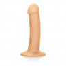 Перезаряжаемый телесный вибратор на присоске Luxe Touch-Sensitive Vibrator - 16,5 см.