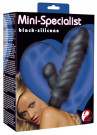 Чёрный мини-вибромассажер Mini-Specialist - 9 см.