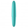 Бирюзовый мини-вибратор Ultra Power Bullet 6