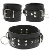 Черный ошейник с манжетами для рук Collar & Cuff Set