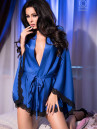 Халатик с широкими рукавами, черный