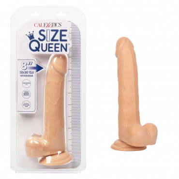 Телесный фаллоимитатор Size Queen 8" - 25,5 см.