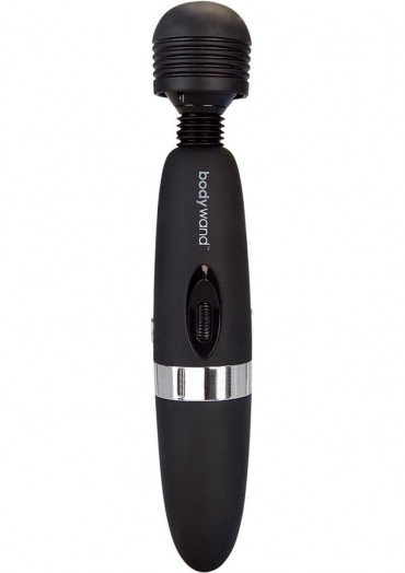Чёрный вибратор BodyWand Rechargeable Massager