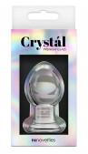 Стеклянная анальная пробка Crystal Small - 6,2 см.