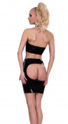 Топ из датекса с вырезами для груди Datex Top with Cut-out Breasts, черный