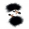 Золотистые зажимы для сосков с пухом Entice Feather Nipplettes